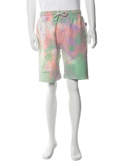 Pre-owned Pharrell Williams X Adidas Tie-dye Print Jogger Shorts W/ Tags In Orange