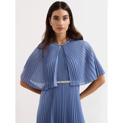 Phase Eight Anora Pleated Cover In Blue