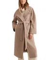 Phase Eight Aoife Wrap Coat In Neutral