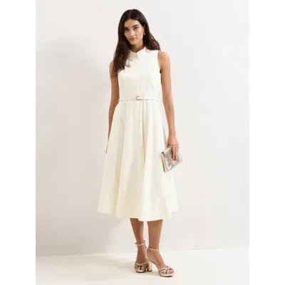 Phase Eight Ariane Shirt Dress In White