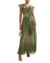 Phase Eight Astrid Frill Dress In Green
