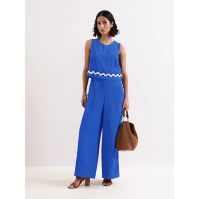 Phase Eight Aubrey Sleeveless Wide Leg Jumpsuit In Blue