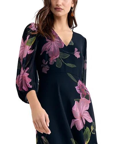 Phase Eight Betty V Neck Maxi Dress In Black