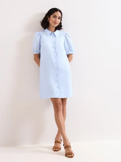 Phase Eight Candice Linen Dress In Metallic