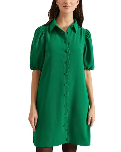 Phase Eight Candice Puffed Sleeve Dress In Green