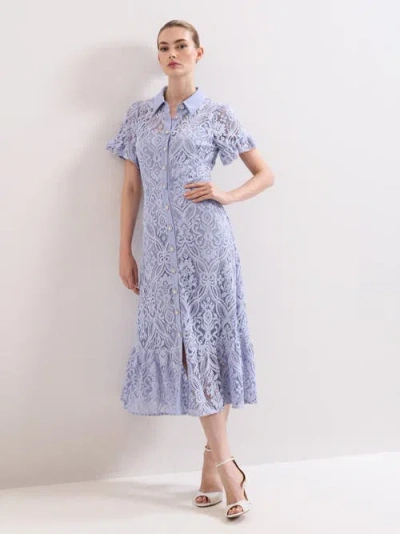 Phase Eight Carmine Lace Dress In Blue