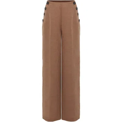 Phase Eight Cassandra Linen Trouser In Brown