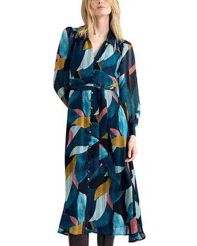 Phase Eight Catalina Petal Abstract Print Midi Dress In Multi