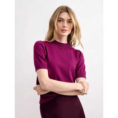 Phase Eight Charmaine Mock Neck Jumper In Pink