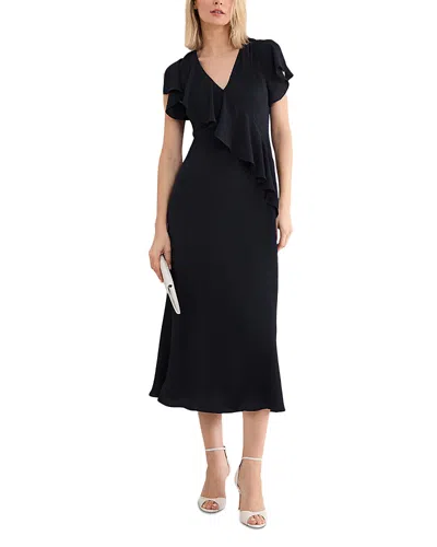 Phase Eight Cosette Midi Dress In Black