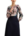 Phase Eight Cosmos Ruffle Blouse In Multi