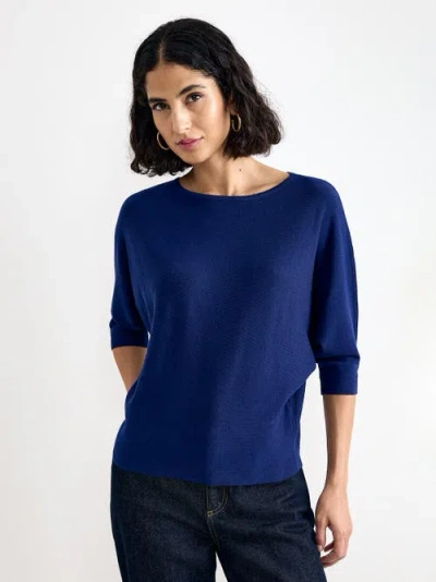 Phase Eight Cristine Chic Batwing Sleeves Jumper In Cobalt