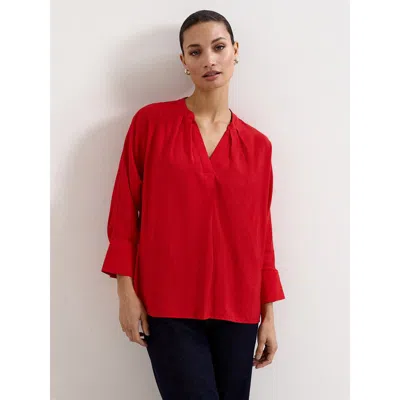 Phase Eight Cynthia V-neck Blouse In Red