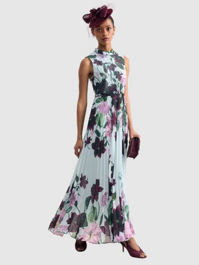 Phase Eight Dahlia Floral Pleated Maxi Dress In Multi