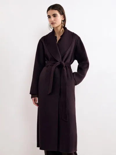 Phase Eight Daisy Midi Coat In Purple