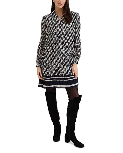 Phase Eight Eleanor Swing Dress In Navy/ivory