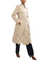 Phase Eight Elm Cutwork Trench Coat In Gray
