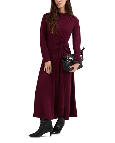 Phase Eight Eugenia Jersey Dress In Burgundy