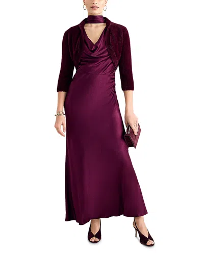 Phase Eight Fay Fluffy Faux Fur Bolero Jacket In Purple