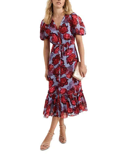 Phase Eight Francesca Midi Dress In Multi