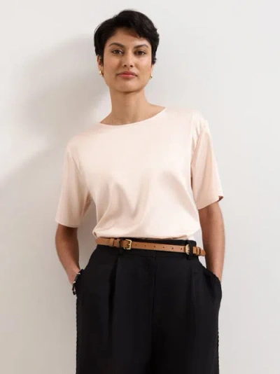 Phase Eight Francesca Satin Top In Pink