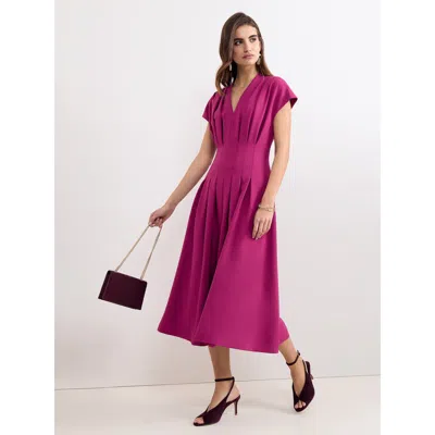 Phase Eight Hanna Pleated Dress In Pink