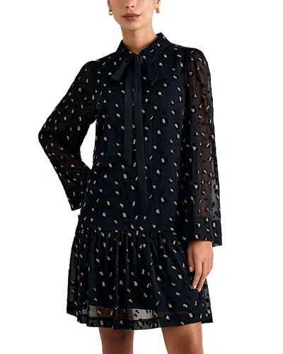 Phase Eight Ines Sparkle Leopard Swing Dress In Black