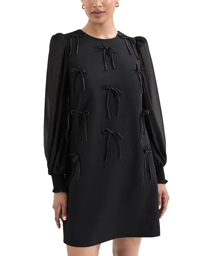 Phase Eight Jamie Bow Dress In Black