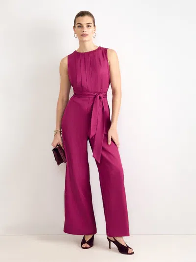 Phase Eight Janine Pleat Detail Jumpsuit In Pink