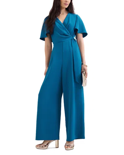 Phase Eight Julissa Blue Wide Leg Jumpsuit