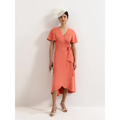 Phase Eight Julissa Wrap Dress In Orange