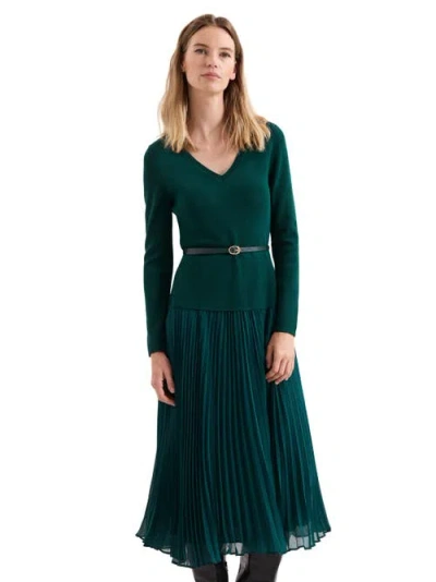 Phase Eight Kai V-neck Dress In Green