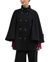 Phase Eight Katlin Cape Coat In Black