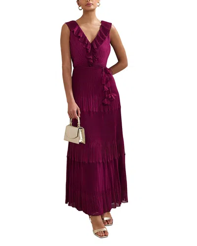 Phase Eight Klana Dress In Burgundy