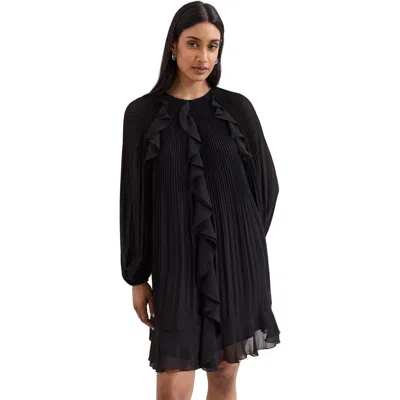 Phase Eight Layla Frill Swing Dress In Black