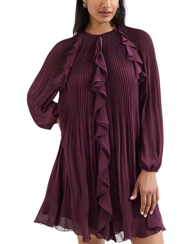 Phase Eight Layla Swing Dress In Burgundy