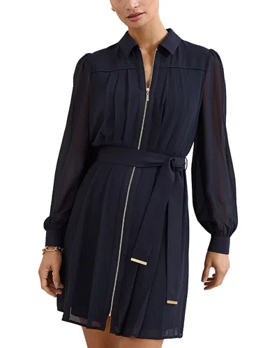 Phase Eight Lottie Mini Dress In Blue