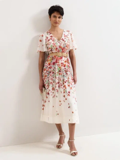 Phase Eight Lovette Floral Dress In Neutral