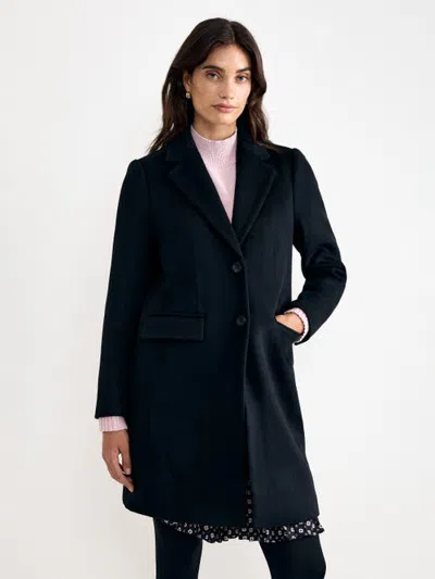 Phase Eight Lydia Long Sleeve Wool Coat In Black