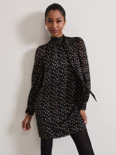 Phase Eight Mabel Swing Mini Dress In Black