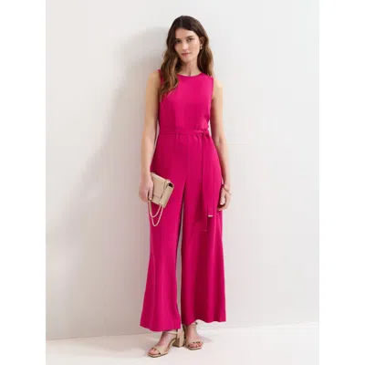 Phase Eight Marta Belted Jumpsuit In Pink