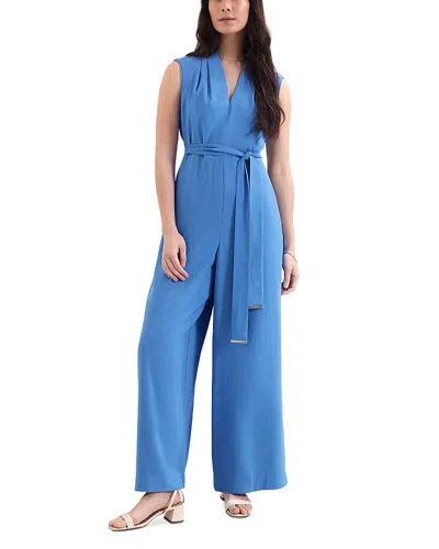 Phase Eight Marta V Neck Jumpsuit In Blue