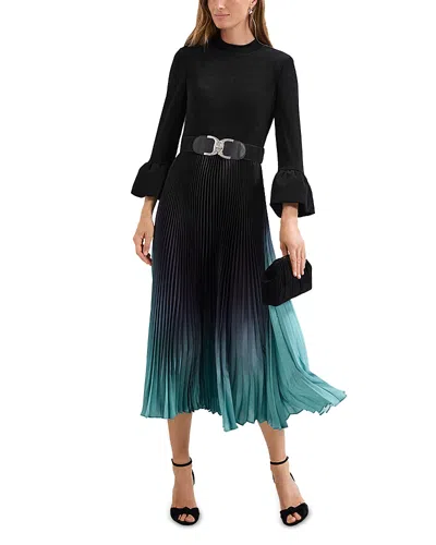 Phase Eight Meloni Ombre Dress In Black