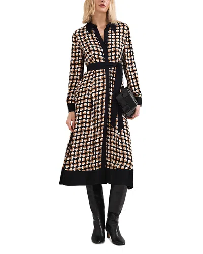 Phase Eight Naomi Spot Shirt Midi Dress In Multi