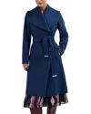 Phase Eight Nicci Belted Coat In Blue