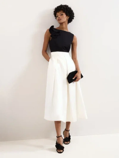 Phase Eight Perla Satin Midi Dress In Multi