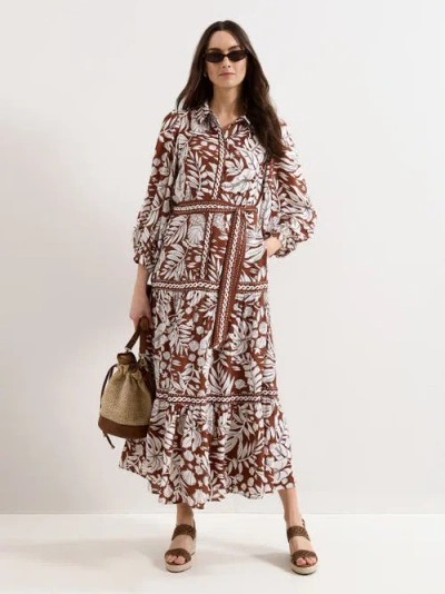 Phase Eight Petite Coralie Dress In Tan