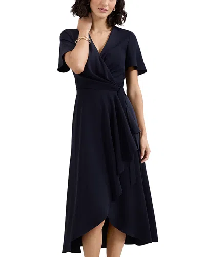 Phase Eight Petites Julissa Wrap Midi Dress In Blue