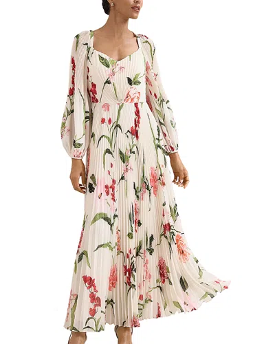 Phase Eight Petites Reanna Pleated Maxi Dress In Multi