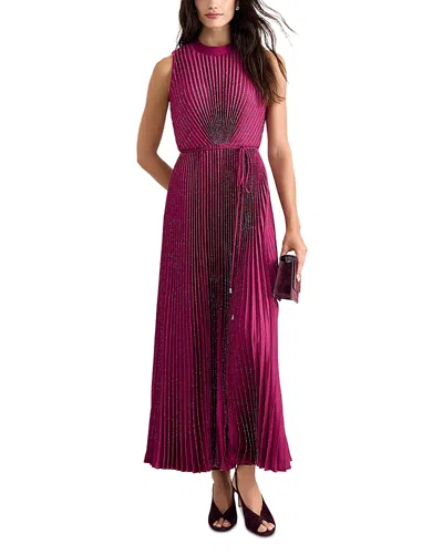 Phase Eight Petites Simara Glitter Maxi Dress In Purple